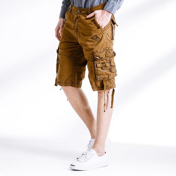 men's shorts 2021 casual knee length brand overall big size male cargo summer multi-pocket bermuda masculina 787, White;black
men's shorts 2021 casual knee length brand overall big size male cargo summer multi-pocket bermuda masculina 787, White;black