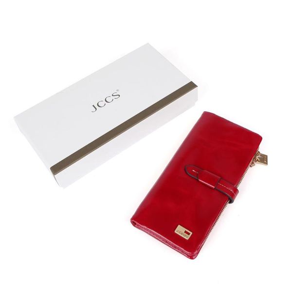 wallets jccs designer genuine leather folding wallet women's & men's retro purse clutch, Red;black
wallets jccs designer genuine leather folding wallet women's & men's retro purse clutch, Red;black