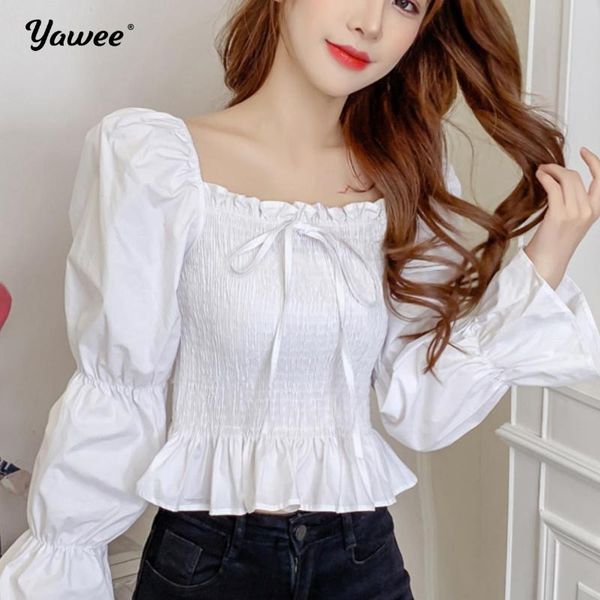 autumn solid streetwear women gentle shirts 2021 slash neck all match vintage loose shoulder off lady blouses, White
autumn solid streetwear women gentle shirts 2021 slash neck all match vintage loose shoulder off lady blouses, White