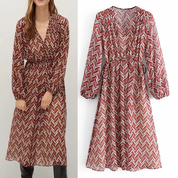 new red 2021 geometric printed women autumn v neck long puff sleeve ruched midi dress woman vintage elegant dresses sk64 gv73, Black;gray
new red 2021 geometric printed women autumn v neck long puff sleeve ruched midi dress woman vintage elegant dresses sk64 gv73, Black;gray