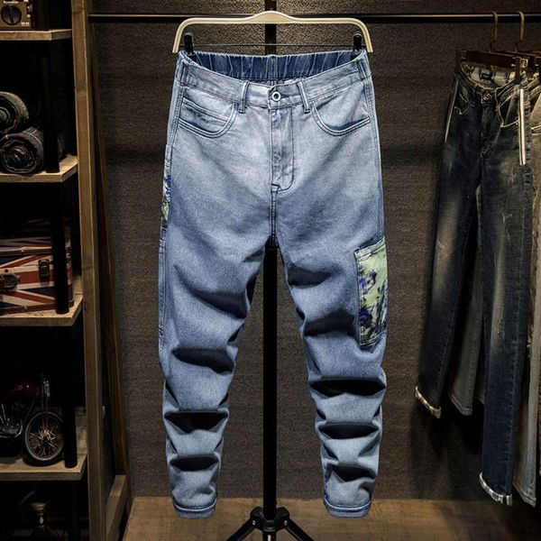 spring autumn new jeans men's loose fit harlan leggings korean slim and versatile fashion brand pants, Blue
spring autumn new jeans men's loose fit harlan leggings korean slim and versatile fashion brand pants, Blue