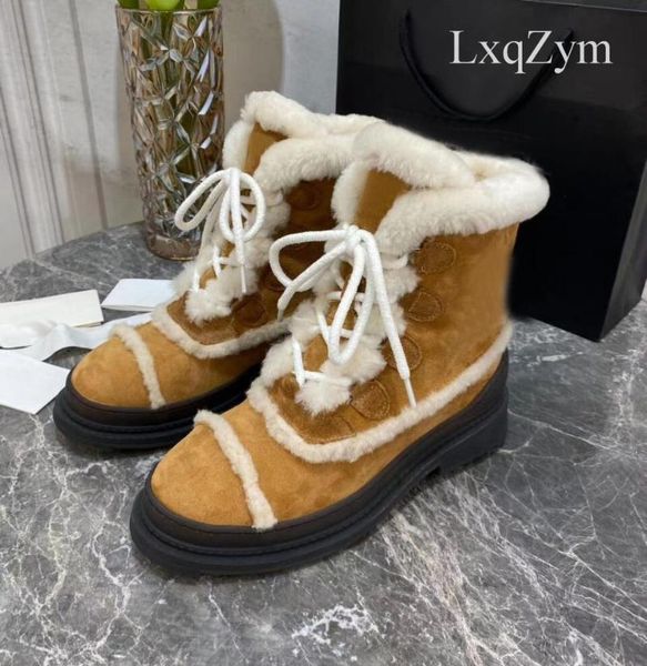 boots brand deshiner snow women mid heel lace up shoes cow suede wool fur comfortable casual cross-tied ankle booties, Black
boots brand deshiner snow women mid heel lace up shoes cow suede wool fur comfortable casual cross-tied ankle booties, Black