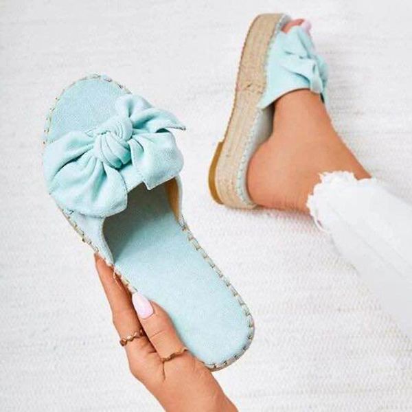 slippers women's woman bowtie summer platform shoes ladies fashion female thick bottom solid outside footwear plus size, Black
slippers women's woman bowtie summer platform shoes ladies fashion female thick bottom solid outside footwear plus size, Black