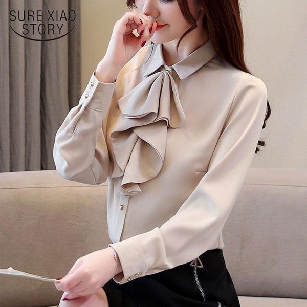 women's blouses & shirts 2021 spring loose chiffon women blouse fashion causal womens and plus size female long sleeve 2030 50, White
women's blouses & shirts 2021 spring loose chiffon women blouse fashion causal womens and plus size female long sleeve 2030 50, White
