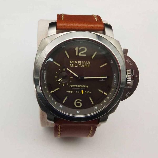 wristwatches high fashion automatic watch pam power reserve black/coffee dial and black/ brown strap luxury men w=6, Slivery;brown
wristwatches high fashion automatic watch pam power reserve black/coffee dial and black/ brown strap luxury men w=6, Slivery;brown