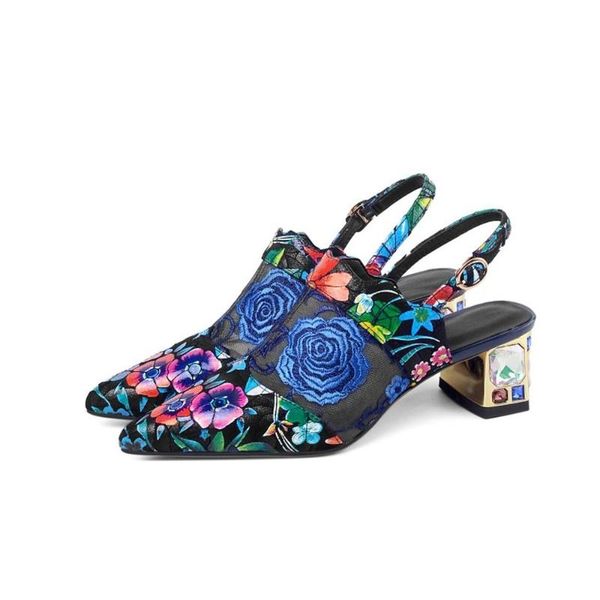 women's mesh sandals embroidery flower floral rhinestones diamond clear heel shoes real leather crystal slingback plus size, Black
women's mesh sandals embroidery flower floral rhinestones diamond clear heel shoes real leather crystal slingback plus size, Black