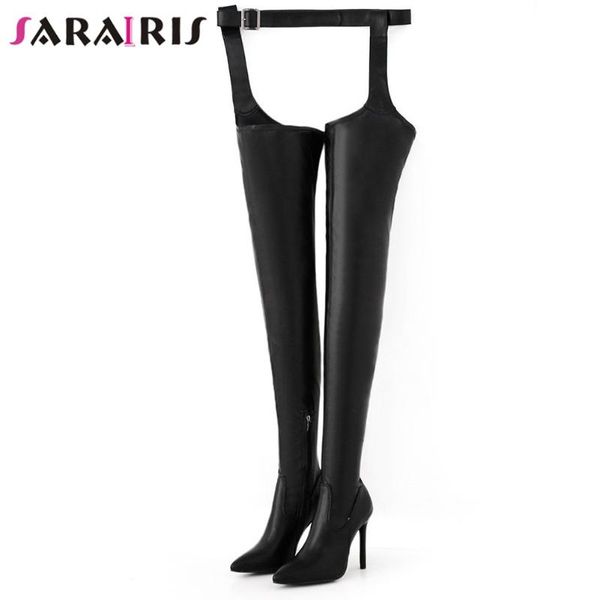 boots sarairis solid black thigh high women heels ladies street wild over the knee shoes
boots sarairis solid black thigh high women heels ladies street wild over the knee shoes