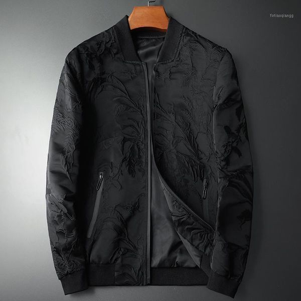 men's jackets black male luxury spring autumn jacquard zipper casual mens coats slim fit stand collar business man jacket 4xl, Black;brown
men's jackets black male luxury spring autumn jacquard zipper casual mens coats slim fit stand collar business man jacket 4xl, Black;brown