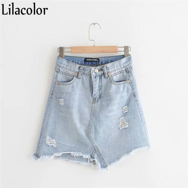 skirts ripped frayed mini chic skirt women light blue solid casual high waist denim streetwear pockets all-matched jeans, Black
skirts ripped frayed mini chic skirt women light blue solid casual high waist denim streetwear pockets all-matched jeans, Black