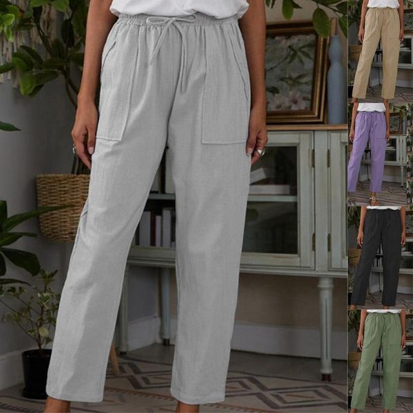 women's pants & capris casual comfortable 2021 high waist summer linen trousers, Black;white
women's pants & capris casual comfortable 2021 high waist summer linen trousers, Black;white