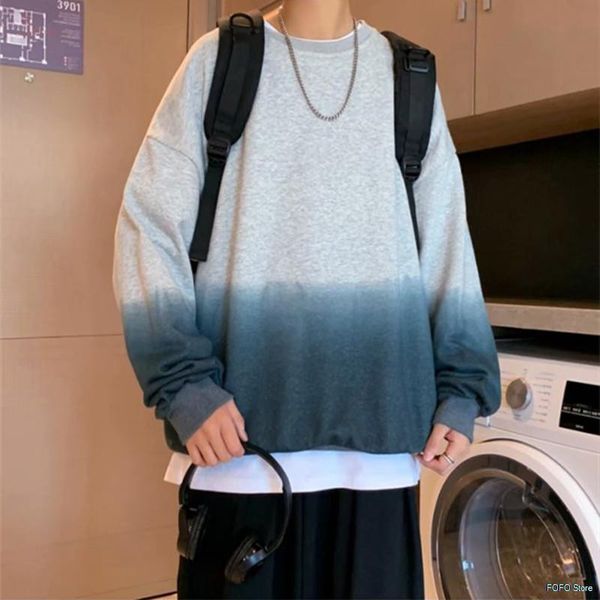 men's hoodies & sweatshirts fall winter 2021 korean style loose gradient 2 color pullover o-neck sweater oversized long, Black
men's hoodies & sweatshirts fall winter 2021 korean style loose gradient 2 color pullover o-neck sweater oversized long, Black