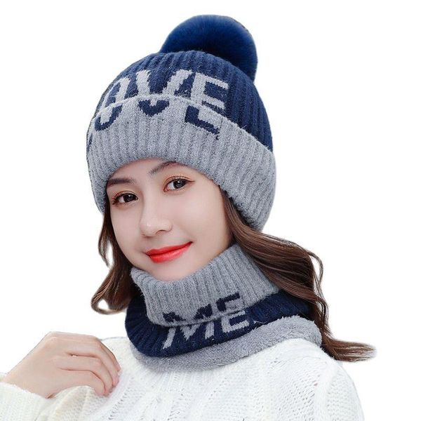 hats, scarves & gloves sets women's winter hat bib suit plus velvet thick woolen korean version of the tide letter love knitted warm cy, Blue;gray
hats, scarves & gloves sets women's winter hat bib suit plus velvet thick woolen korean version of the tide letter love knitted warm cy, Blue;gray