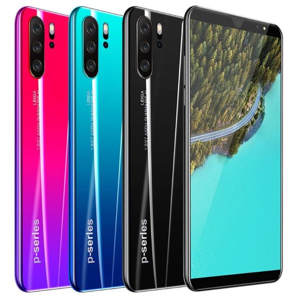 smart home control p33 phone 5 inch 3g large screen mobile 512mb ram high capacity real fingerprint face unlock phones