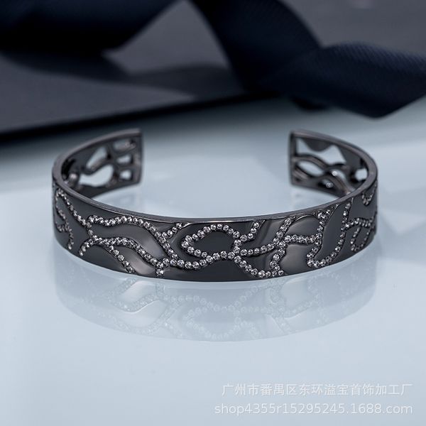 yb apm new october camouflage opening bracelet simple personality women's hand jewelry f1201, Black
yb apm new october camouflage opening bracelet simple personality women's hand jewelry f1201, Black