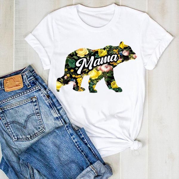 men lady mama bear floral mens t shirts elegance mother print ladies summer tee female clothes graphic, White;black
men lady mama bear floral mens t shirts elegance mother print ladies summer tee female clothes graphic, White;black