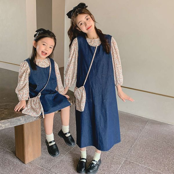 drs parent child mother daughter denim set 2021 spring new children's floral shirt two piece bag, Blue
drs parent child mother daughter denim set 2021 spring new children's floral shirt two piece bag, Blue