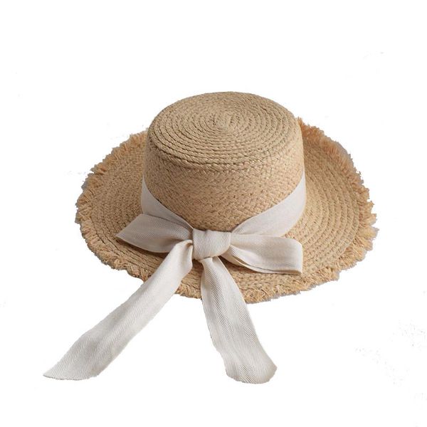 summer wide brim sunscreen lafite straw children's flat hairy bow ribbon sunshade seaside travel p hat, Yellow
summer wide brim sunscreen lafite straw children's flat hairy bow ribbon sunshade seaside travel p hat, Yellow