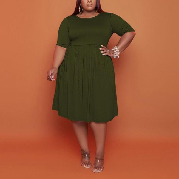casual dresses plus size for women 4xl 5xl causal high waist a line mid calf fashion solid evening night party elegant vestidos mujer, Black;gray
casual dresses plus size for women 4xl 5xl causal high waist a line mid calf fashion solid evening night party elegant vestidos mujer, Black;gray
