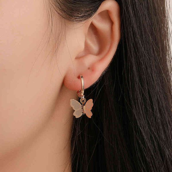 kpop cute fashion stud earrings, trendy gold womens hoop frosted butterfly sweet pandora versatile simple earrings, Golden
kpop cute fashion stud earrings, trendy gold womens hoop frosted butterfly sweet pandora versatile simple earrings, Golden