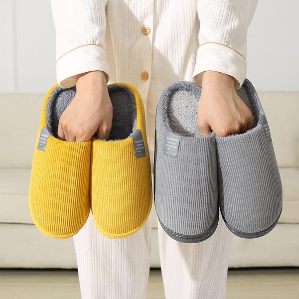 slippers winter indoor home cozy warm non-slip platform shoes couple thicken corduroy cotton slides plush women's, Black
slippers winter indoor home cozy warm non-slip platform shoes couple thicken corduroy cotton slides plush women's, Black