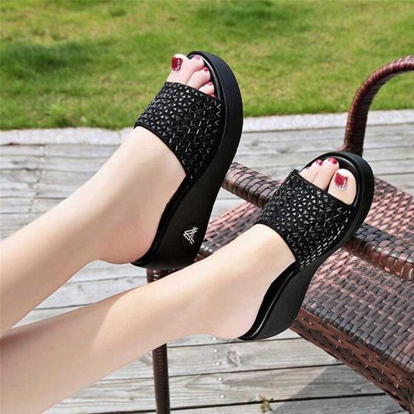 slippers shoes woman sandals wedges women summer fashion crystal slip-on foundation platform retro peep toe, Black
slippers shoes woman sandals wedges women summer fashion crystal slip-on foundation platform retro peep toe, Black