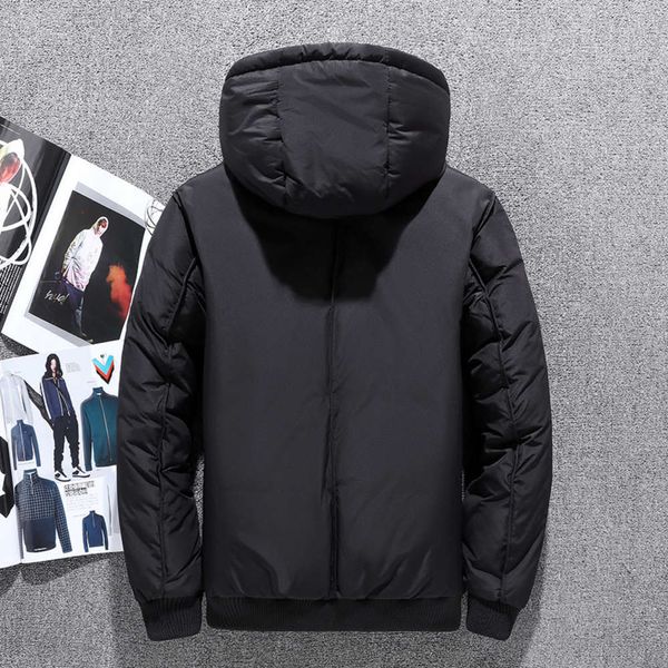 white duck thickened spring and autumn winter new warm trend fashionable men's down jacket, Black;brown
white duck thickened spring and autumn winter new warm trend fashionable men's down jacket, Black;brown