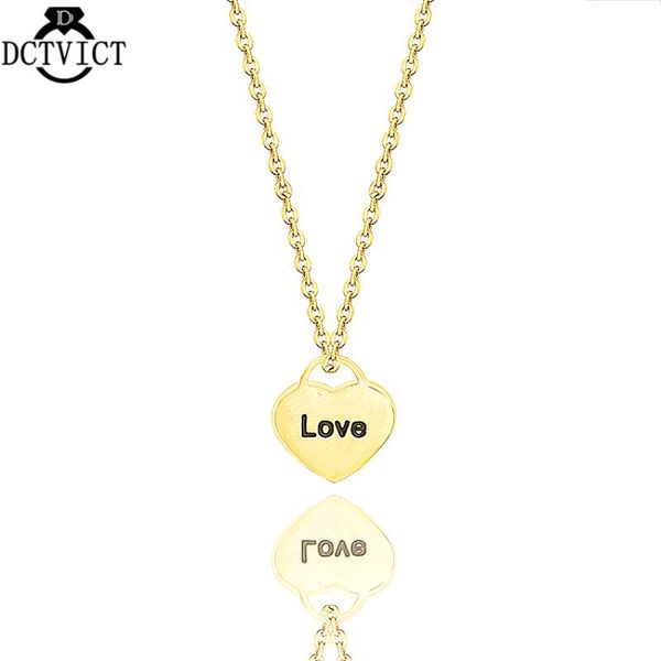 pendant necklaces tiny gold heart lover necklace stainless steel love the lock collares mujer bijoux wedding anniversary gift, Silver
pendant necklaces tiny gold heart lover necklace stainless steel love the lock collares mujer bijoux wedding anniversary gift, Silver