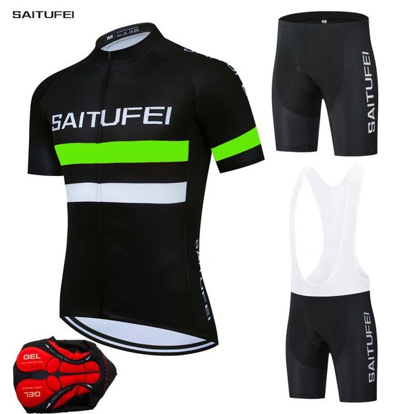 racing sets 2021 cycling jersey suit summer mountain bike bib 19d gel pad quick-drying breathable equipment, Black;blue
racing sets 2021 cycling jersey suit summer mountain bike bib 19d gel pad quick-drying breathable equipment, Black;blue