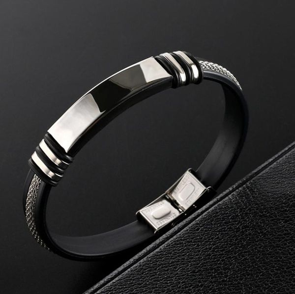 fashion sports lady charm bracelet stainless steel silicone bracelet belt chain men's fashion jewelry rubber wristband wholesale, Golden;silver
fashion sports lady charm bracelet stainless steel silicone bracelet belt chain men's fashion jewelry rubber wristband wholesale, Golden;silver