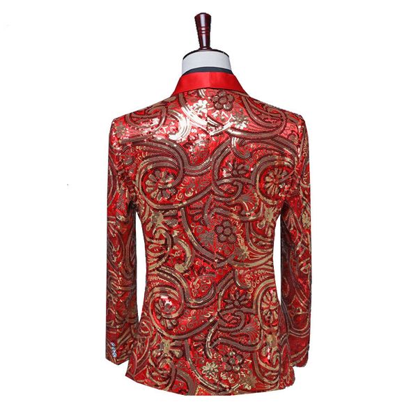 men's suits & blazers pyjtrl men's red gold royal blazer with sequins flowers and chic wedding singer stage jacket annual dj bow t, White;black
men's suits & blazers pyjtrl men's red gold royal blazer with sequins flowers and chic wedding singer stage jacket annual dj bow t, White;black