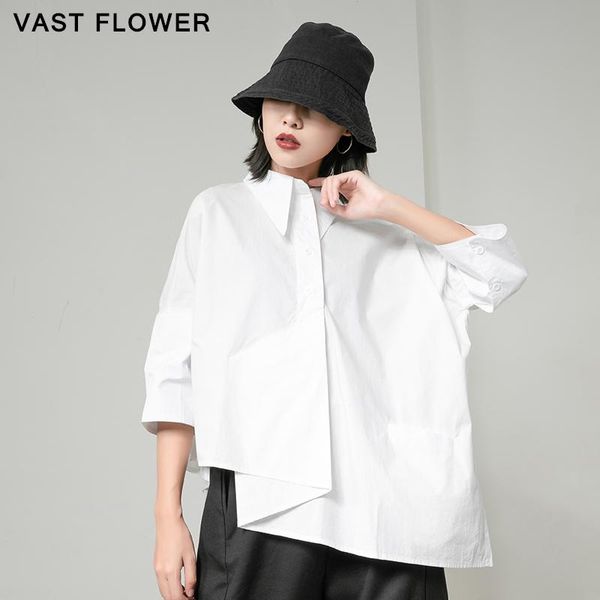 women's blouses & shirts 2021 spring plus size irregular white blouse women shirt lapel three quarter sleeve clothes fashion loose casu
women's blouses & shirts 2021 spring plus size irregular white blouse women shirt lapel three quarter sleeve clothes fashion loose casu