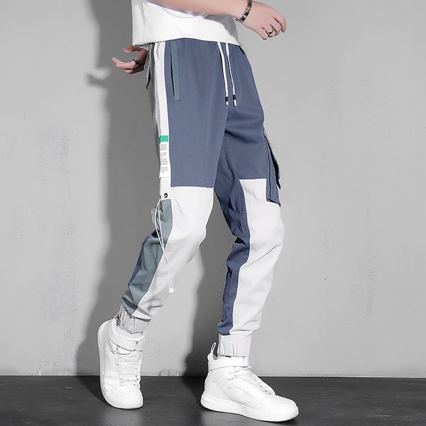 2021 new ankle-length streetwear spring autumn hip hop black blue patchwork pants men's oversize trouers 0jmf
2021 new ankle-length streetwear spring autumn hip hop black blue patchwork pants men's oversize trouers 0jmf