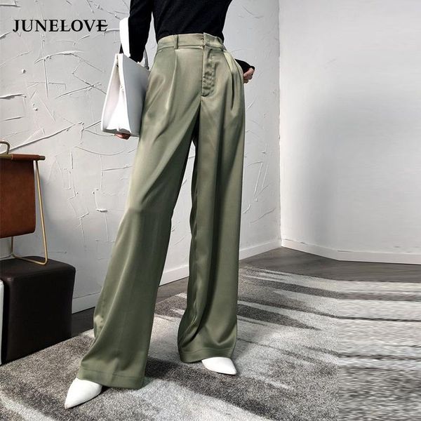 women's pants & capris satin high waist wide leg loose women summer girls long stretch straight trouser casual 2021 bottoms, Black;white
women's pants & capris satin high waist wide leg loose women summer girls long stretch straight trouser casual 2021 bottoms, Black;white