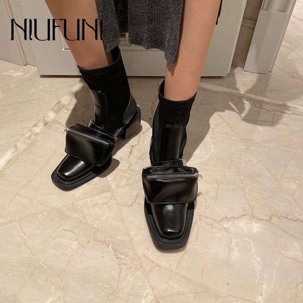 boots british autumn motorcycle women thick heels bag zip buckle black elastic fabric western cowboy
boots british autumn motorcycle women thick heels bag zip buckle black elastic fabric western cowboy