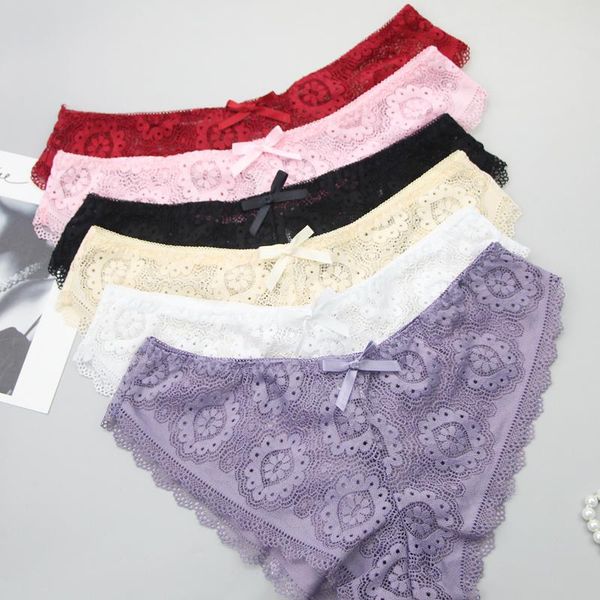 women's panties 2021 underwear 3pcs/women lace lingerie temptation low waist embroidered transparent hollow out female g string, Black;pink
women's panties 2021 underwear 3pcs/women lace lingerie temptation low waist embroidered transparent hollow out female g string, Black;pink