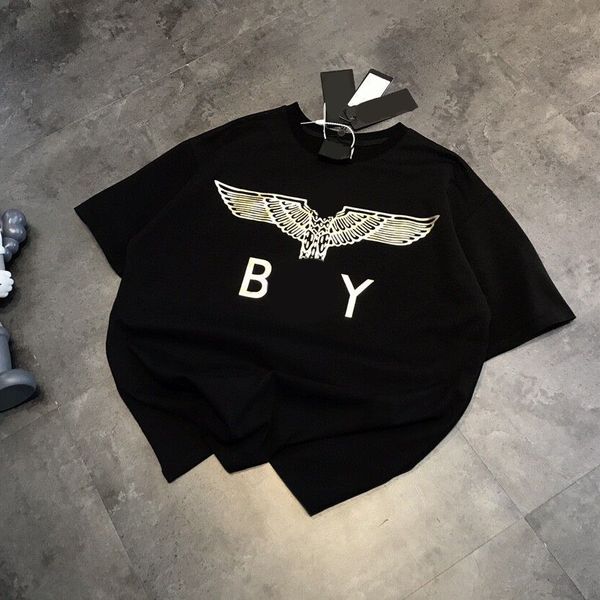 t shirt 21 spring and summer fashion br boy front back thick film gilding letters simple casual couple short sleeves, White
t shirt 21 spring and summer fashion br boy front back thick film gilding letters simple casual couple short sleeves, White