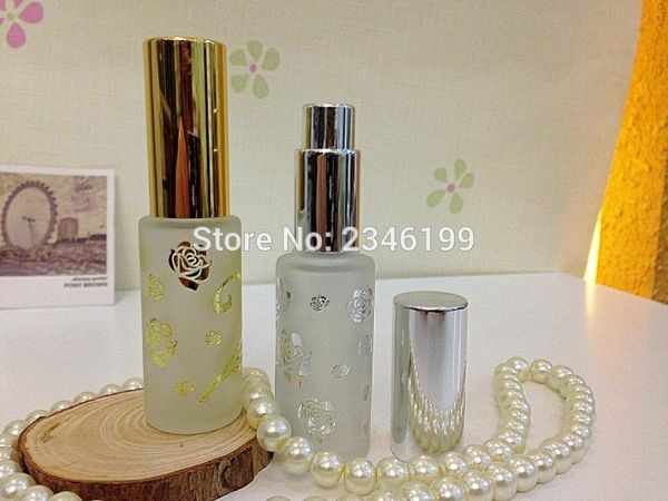 storage bottles & jars 15ml glass spray bottle gold cap silver rose pattern wave 15cc perfume atomizer cosmetic parfum 30pcs/lot
storage bottles & jars 15ml glass spray bottle gold cap silver rose pattern wave 15cc perfume atomizer cosmetic parfum 30pcs/lot