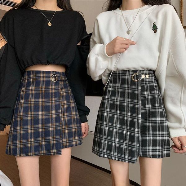 skirts autumn summer korean irregular high-waisted thin a-line lattice package hip half-length skirt female plaid, Black
skirts autumn summer korean irregular high-waisted thin a-line lattice package hip half-length skirt female plaid, Black