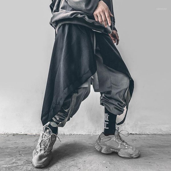 men's pants irregular harem culottes men harajuku streetwear adjustable jogger waist hip hop black pleated apron gothic techwea
men's pants irregular harem culottes men harajuku streetwear adjustable jogger waist hip hop black pleated apron gothic techwea