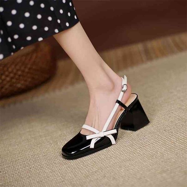 2021 comfortable super genuine round super bow high heel baotou sandals yw mftf, Black
2021 comfortable super genuine round super bow high heel baotou sandals yw mftf, Black
