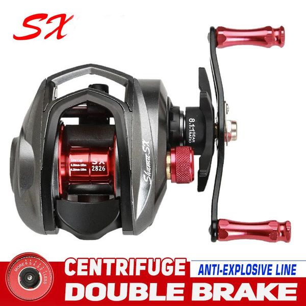 17.6lb drag bait casting reel 8. high speed ratio dual brake system fishing reel smooth with 13+ 1 shielded ball bearings
17.6lb drag bait casting reel 8. high speed ratio dual brake system fishing reel smooth with 13+ 1 shielded ball bearings