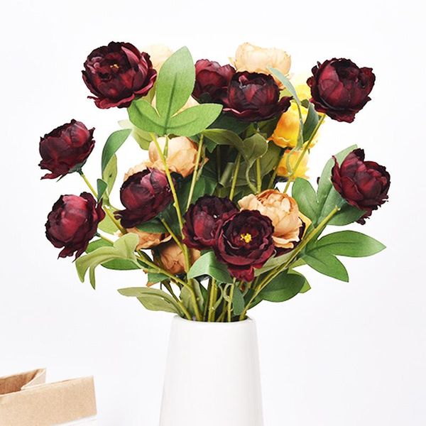 decorative flowers & wreaths 6 heads mini silk peony artificial bride bouquet fake rose flores for wedding home party decoration ldy100
decorative flowers & wreaths 6 heads mini silk peony artificial bride bouquet fake rose flores for wedding home party decoration ldy100