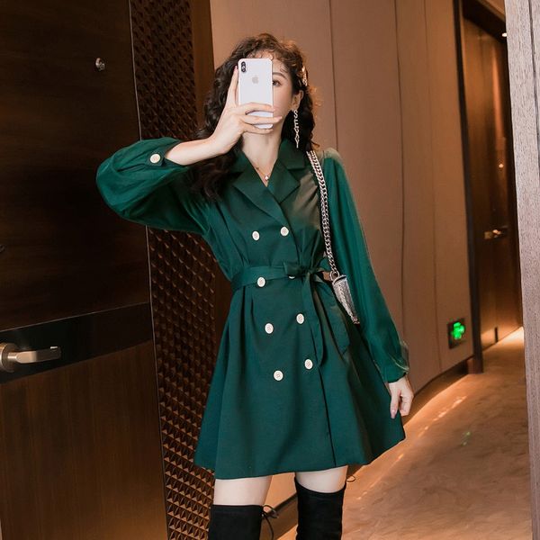 autumn spring fashion comfortable double breasted warm temperamental solid office lady mini a-line dress ahtf, White;black
autumn spring fashion comfortable double breasted warm temperamental solid office lady mini a-line dress ahtf, White;black