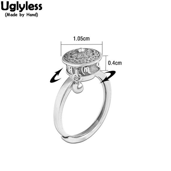 cluster rings uglyless good luck buddhistic prayer wheel spinning for women rotating six-word mantra open 925 silver floral bijoux, Golden;silver
cluster rings uglyless good luck buddhistic prayer wheel spinning for women rotating six-word mantra open 925 silver floral bijoux, Golden;silver