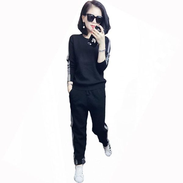 women's two piece pants fall sweaters knitted sports suit long-sleeved round neck casual trousers pieces sweatpants fashion trend s1332, White
women's two piece pants fall sweaters knitted sports suit long-sleeved round neck casual trousers pieces sweatpants fashion trend s1332, White