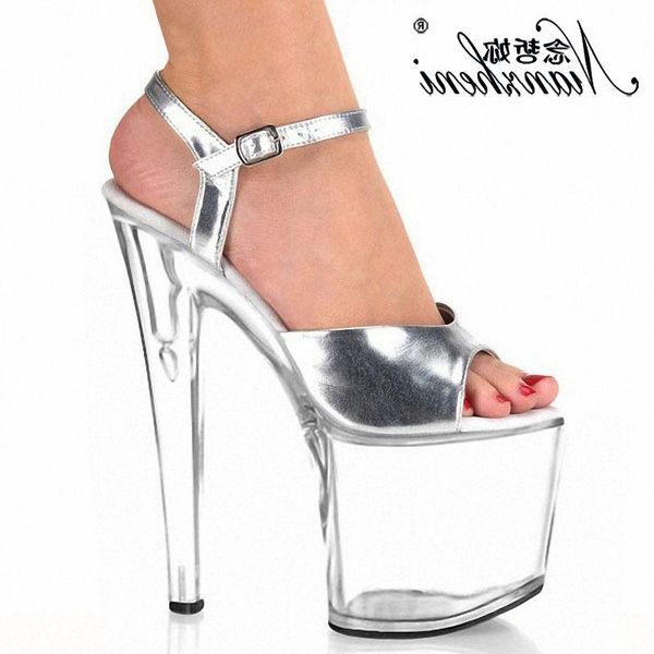 ultra-fine high-heeled fashion show high-heeled women's shoes pink crystal sandals 20cm, Black
ultra-fine high-heeled fashion show high-heeled women's shoes pink crystal sandals 20cm, Black