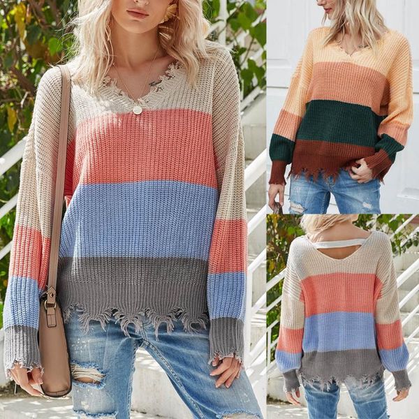 lace up v neck patchwork sweater knitted for yong women winter loose contrast bat long sleeves lady autumn flame sweater, White;black
lace up v neck patchwork sweater knitted for yong women winter loose contrast bat long sleeves lady autumn flame sweater, White;black