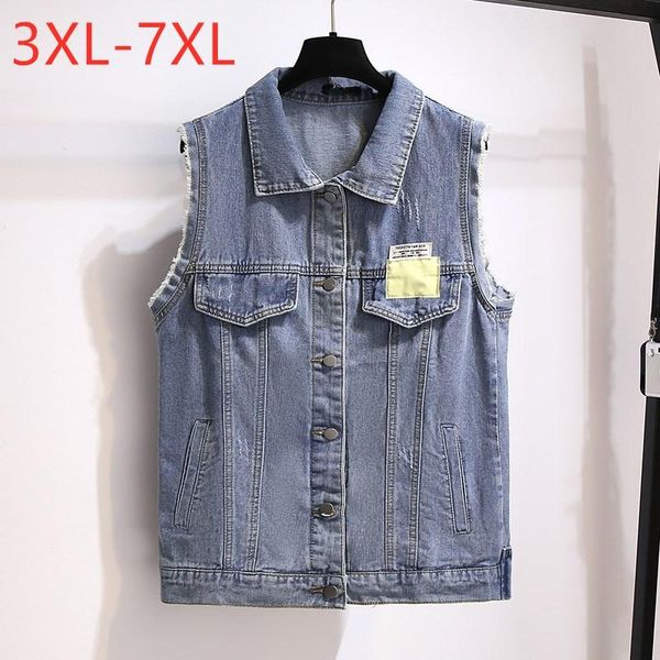 plus size outerwear & coats 2021 spring autumn jeanswear for women large sleeveless blue cotton button denim vest coat 7xl, Black
plus size outerwear & coats 2021 spring autumn jeanswear for women large sleeveless blue cotton button denim vest coat 7xl, Black