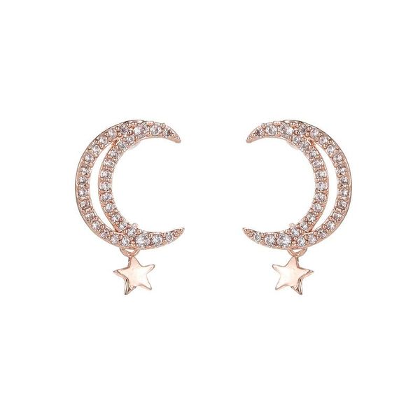 stud star moon earrings for women fashion jewelry brincos zirconia studs, Golden;silver
stud star moon earrings for women fashion jewelry brincos zirconia studs, Golden;silver