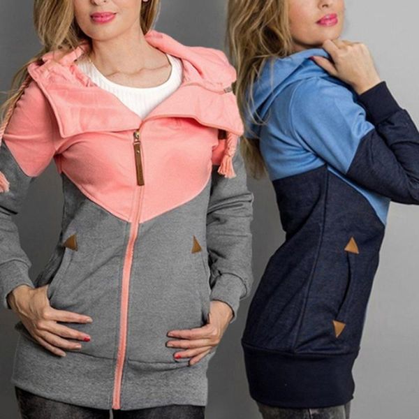 women's hoodies & sweatshirts women clothes fashion color matching winter autumn long sleeve jacket zipper, Black
women's hoodies & sweatshirts women clothes fashion color matching winter autumn long sleeve jacket zipper, Black